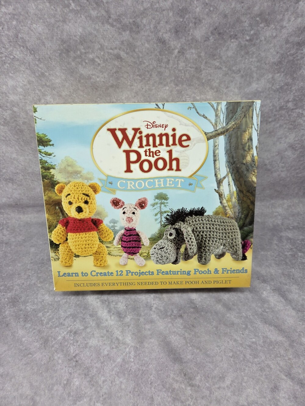 Disney's Winnie The Pooh Crochet Kit Pooh/Piglet Complete Open Box 2015